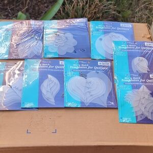 June Tailor Mix N Match Templates for Quilters Set Of 8 Hearts, Feathers, Crown